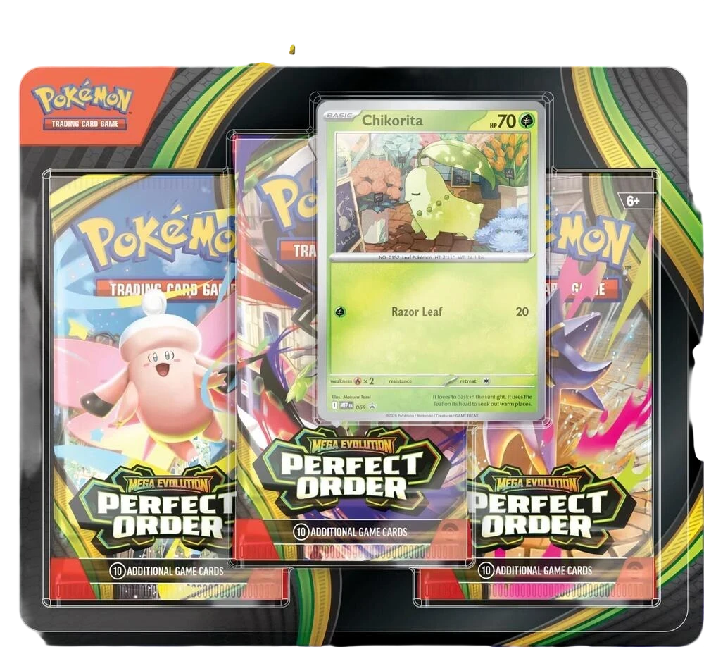 Perfect Order 3 Pack Blister (Chikorita)